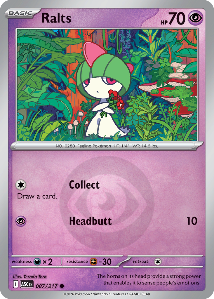 Ralts 087/217 Ascended Heroes Pokémon card