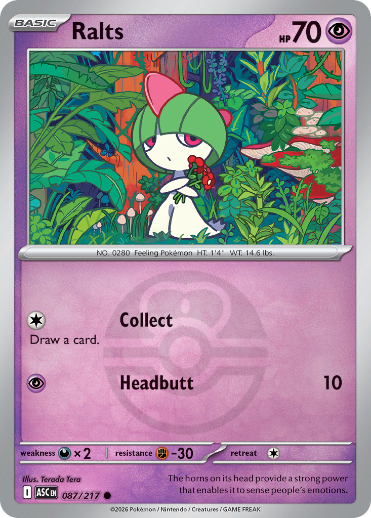 Ralts 087/217 Ascended Heroes Pokémon card