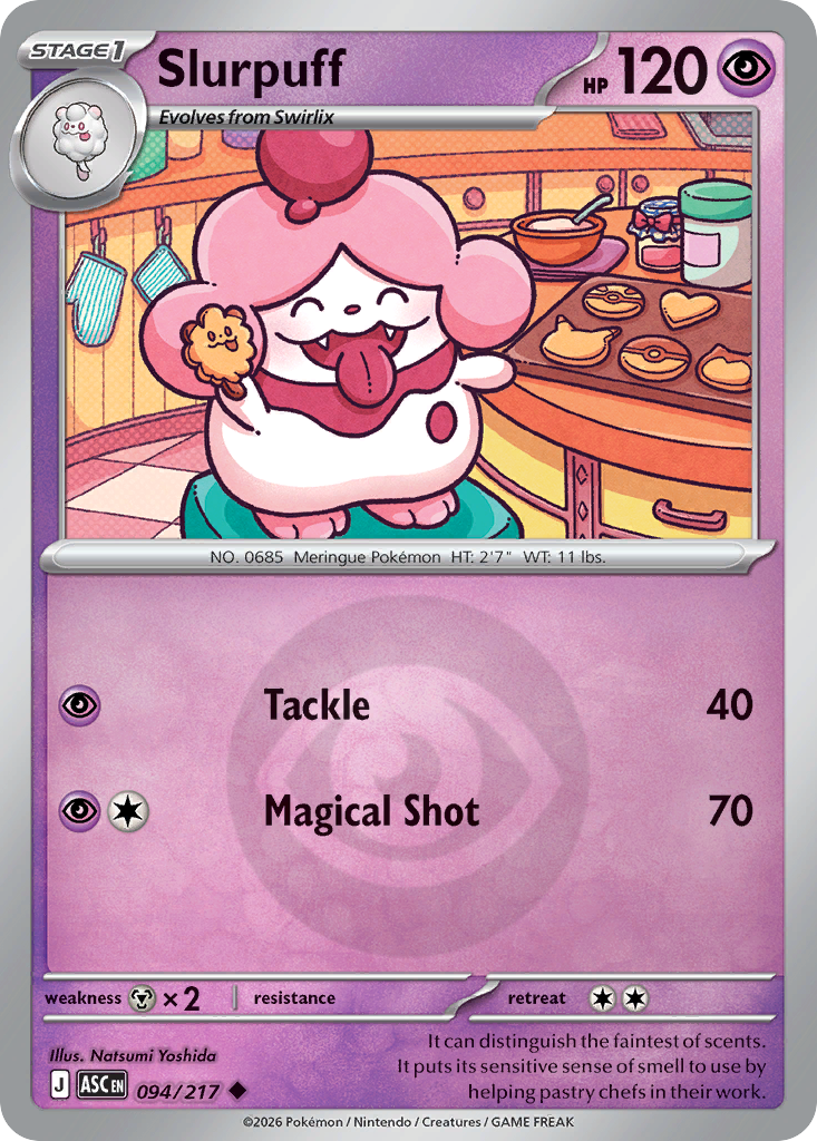 Slurpuff 094/217 Ascended Heroes Pokémon card