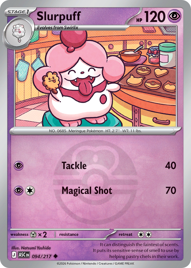 Slurpuff 094/217 Ascended Heroes Pokémon card