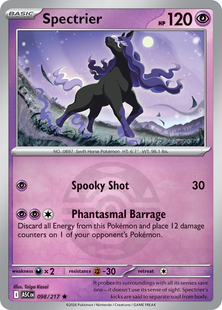 Spectrier 098/217 Ascended Heroes Pokémon card