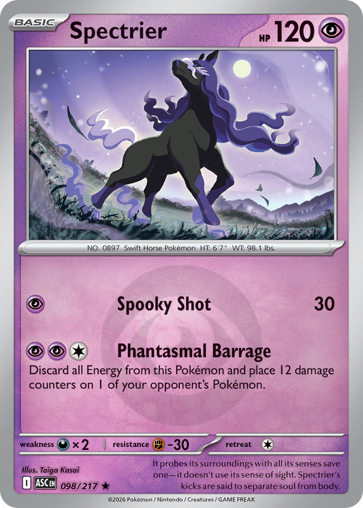 Spectrier 098/217 Ascended Heroes Pokémon card