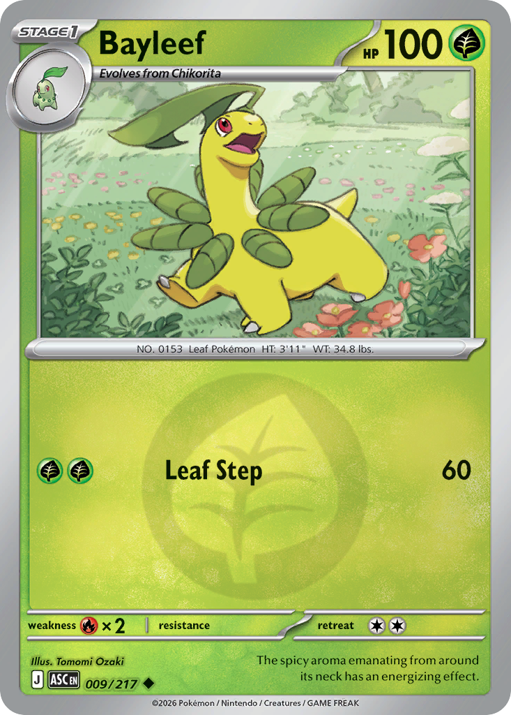 Bayleef 009/217 Ascended Heroes Pokémon card