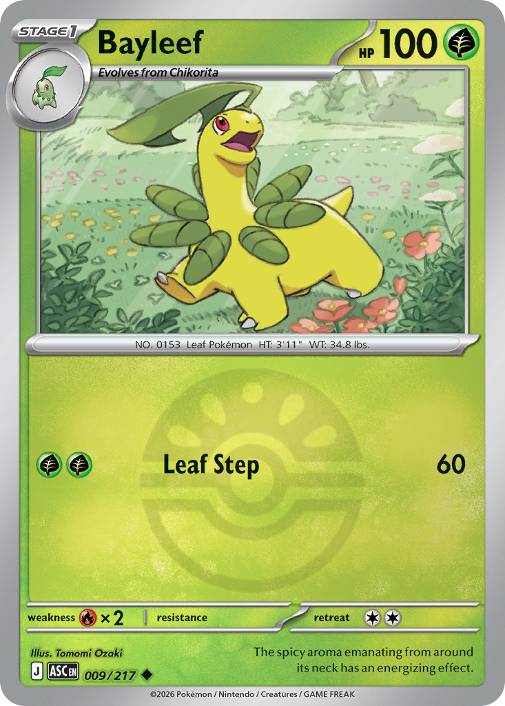 Bayleef 009/217 Ascended Heroes Pokémon card