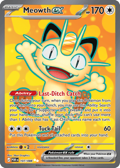 Meowth ex - ME3 (107)