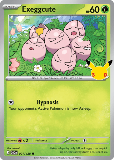 Exeggcute card