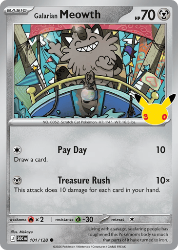 Galarian Meowth card