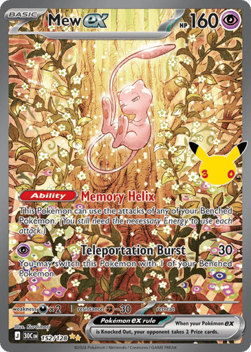 Mew ex card