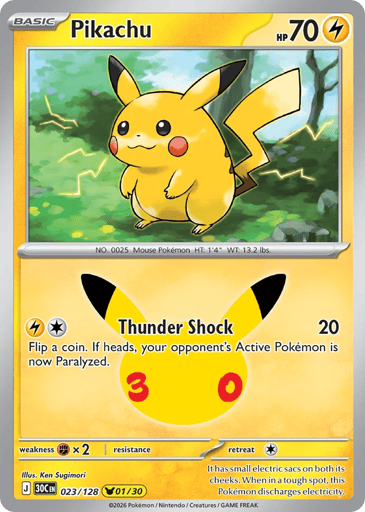 Pikachu card