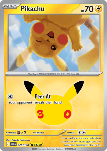 Pikachu card