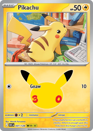 Pikachu card