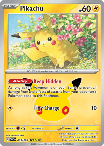 Pikachu card