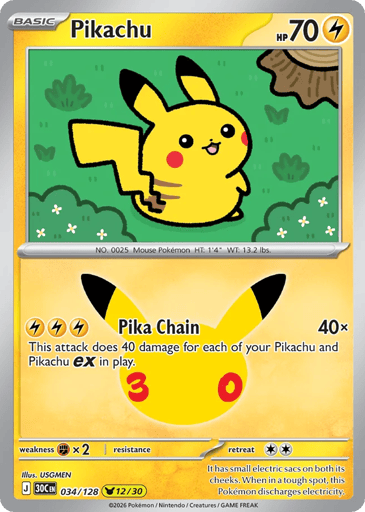 Pikachu card