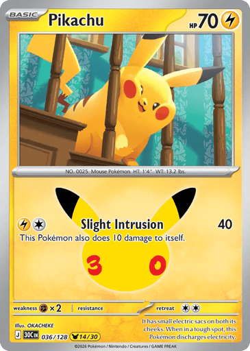 Pikachu card
