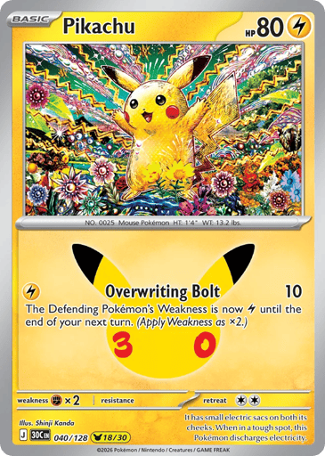 Pikachu card