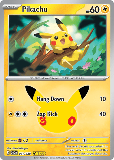 Pikachu card