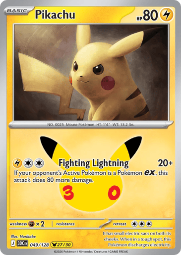 Pikachu card