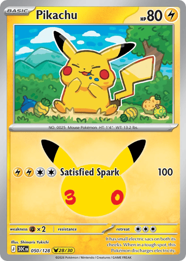 Pikachu card