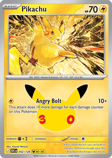 Pikachu card