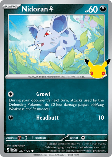 Nidoran ♀ card