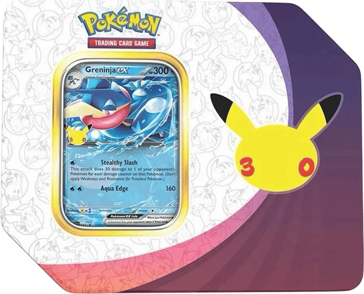 30th Celebration ex Tin [Greninja ex] (Retail Version)