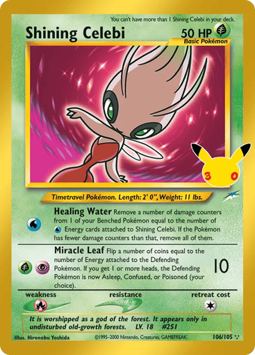 Shining Celebi card