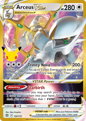 Arceus VSTAR card