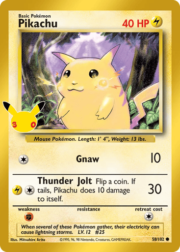 Pikachu card