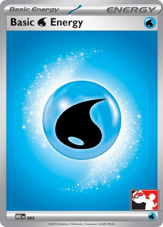 Basic Water Energy 003 Mega Evolution Energies Pokémon card
