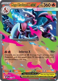 Mega Charizard X ex #29 from Pokemon Mega Evolution Black Star Promos