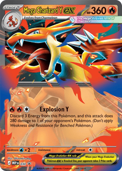 Mega Charizard Y ex #30 from Pokemon Mega Evolution Black Star Promos