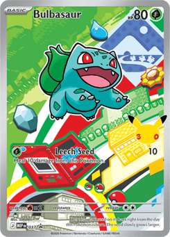 Bulbasaur #37 from Pokemon Mega Evolution Black Star Promos