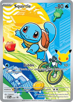Squirtle #39 from Pokemon Mega Evolution Black Star Promos