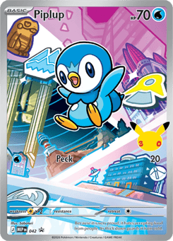 Piplup #42 from Pokemon Mega Evolution Black Star Promos