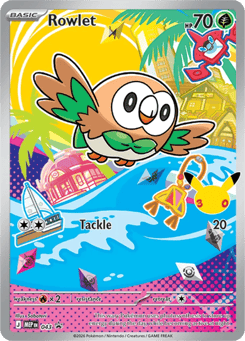 Rowlet #43 from Pokemon Mega Evolution Black Star Promos