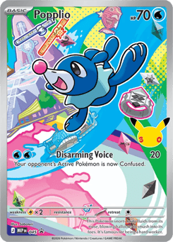 Popplio #45 from Pokemon Mega Evolution Black Star Promos