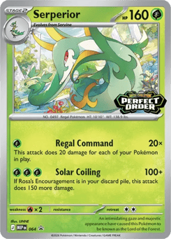 Serperior #64 from Pokemon Mega Evolution Black Star Promos