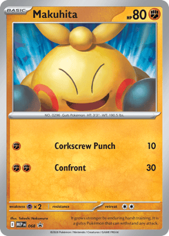 Makuhita #68 from Pokemon Mega Evolution Black Star Promos