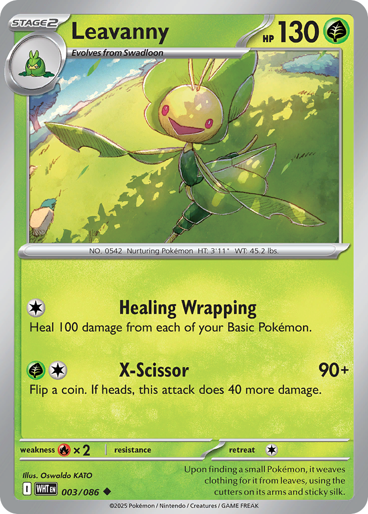 Leavanny 003/086 White Flare Pokémon card