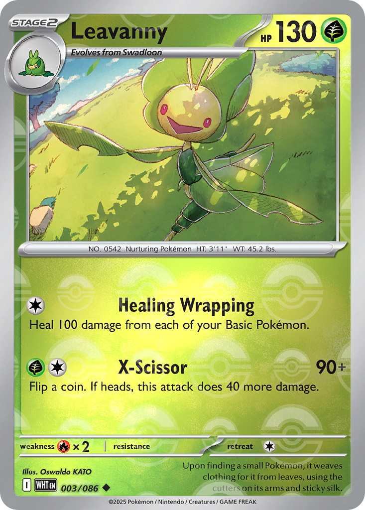 Leavanny 003/086 White Flare Pokémon card