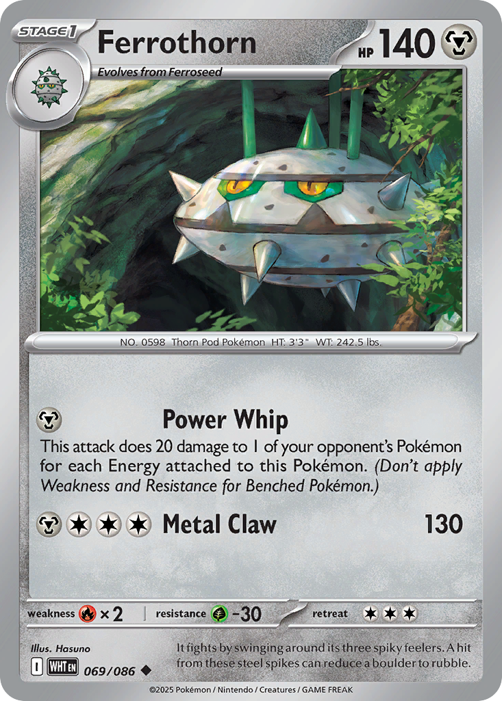 Ferrothorn 069/086 White Flare Pokémon card