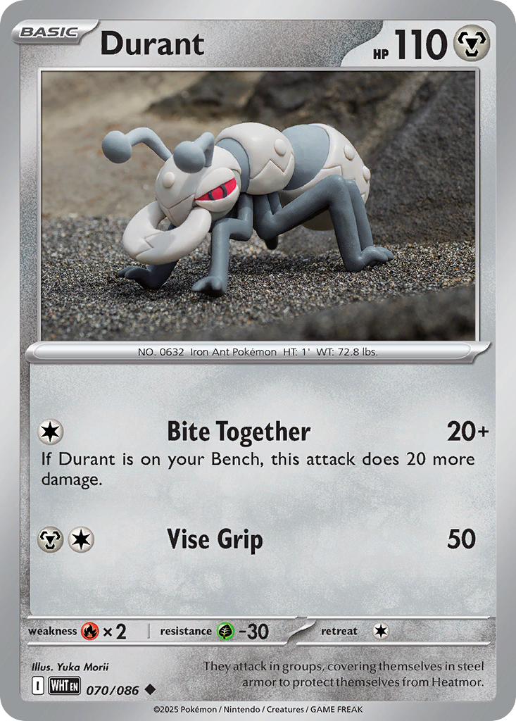 Durant 070/086 White Flare Pokémon card