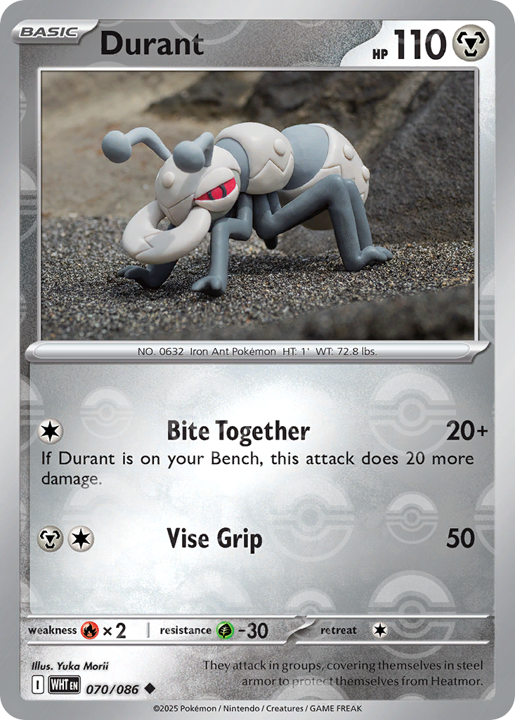 Durant 070/086 White Flare Pokémon card
