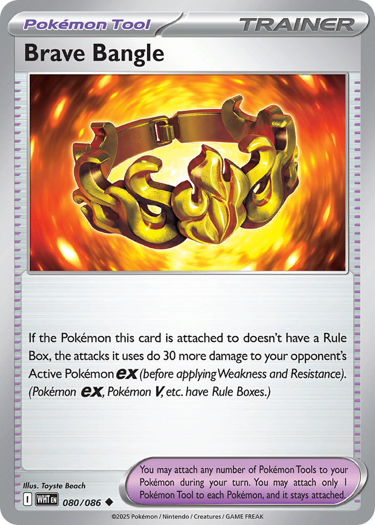 Brave Bangle 080/086 White Flare Pokémon card