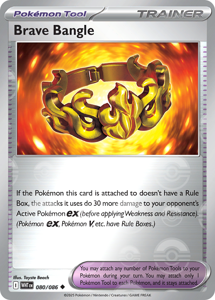 Brave Bangle 080/086 White Flare Pokémon card