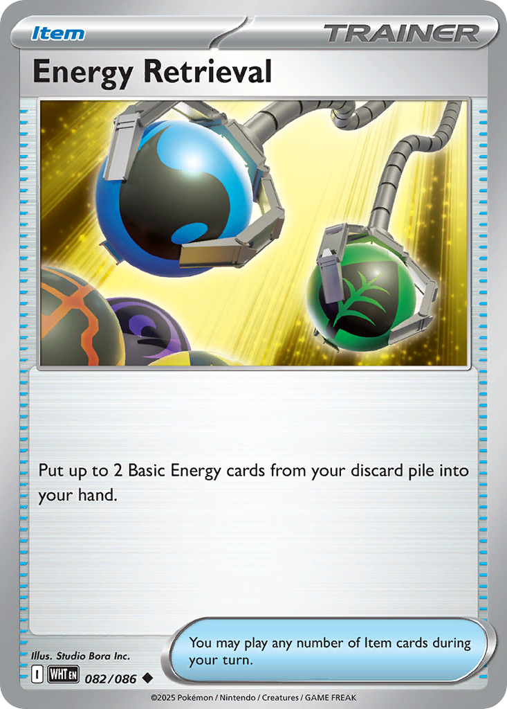 Energy Retrieval 082/086 White Flare Pokémon card