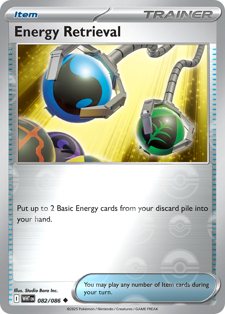 Energy Retrieval 082/086 White Flare Pokémon card