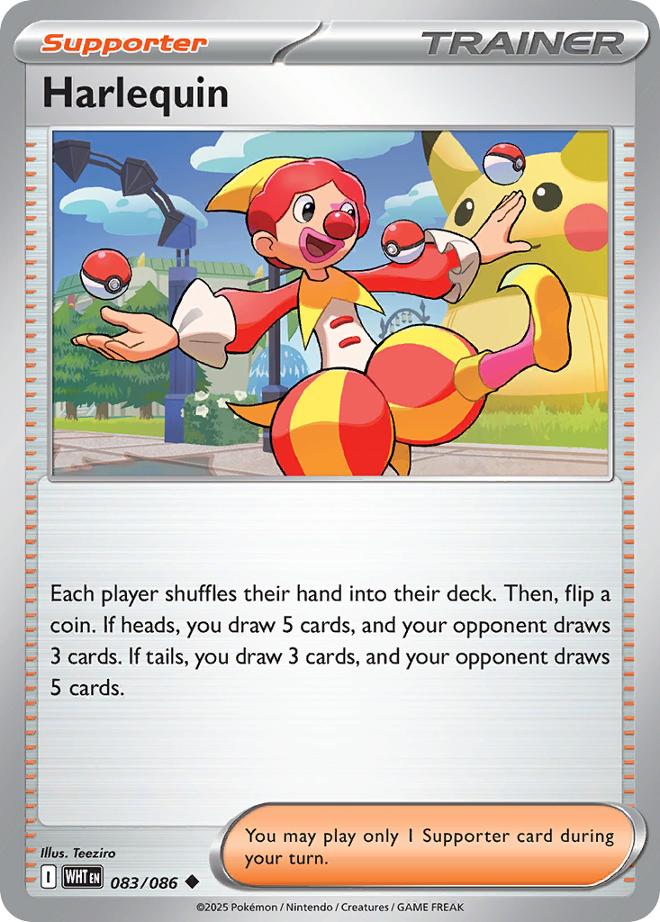 Harlequin 083/086 White Flare Pokémon card
