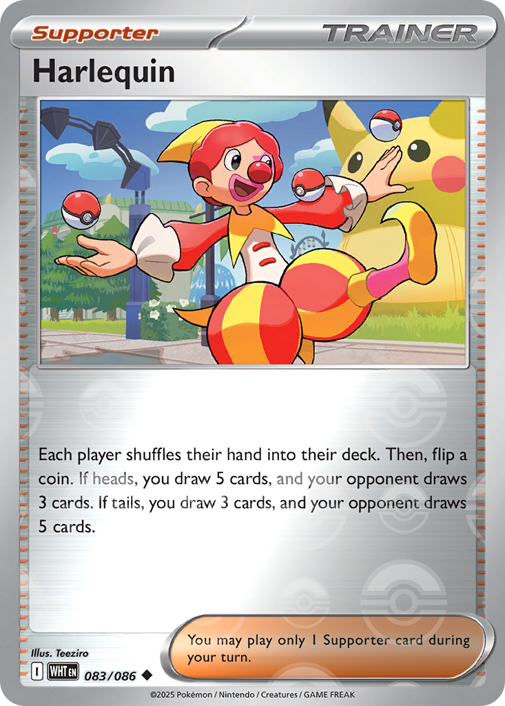 Harlequin 083/086 White Flare Pokémon card