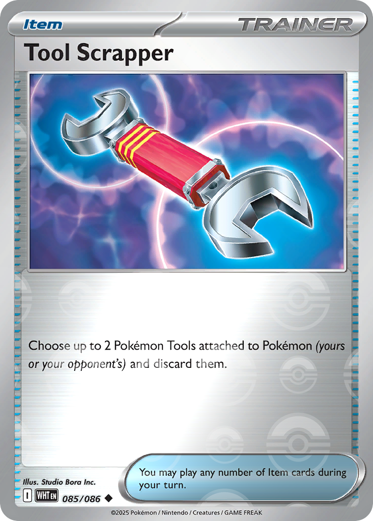 Tool Scrapper 085/086 White Flare Pokémon card
